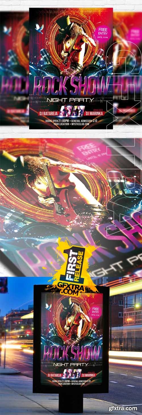 Rock Show Night Party - Flyer Template