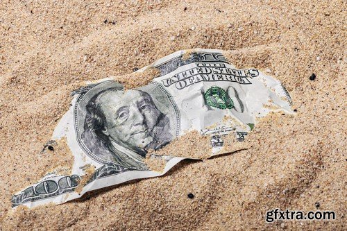 Dollars in the sand