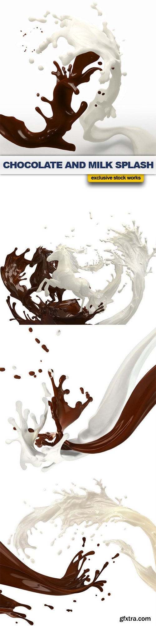 Chocolate and Milk Splash - 4 UHQ JPEG