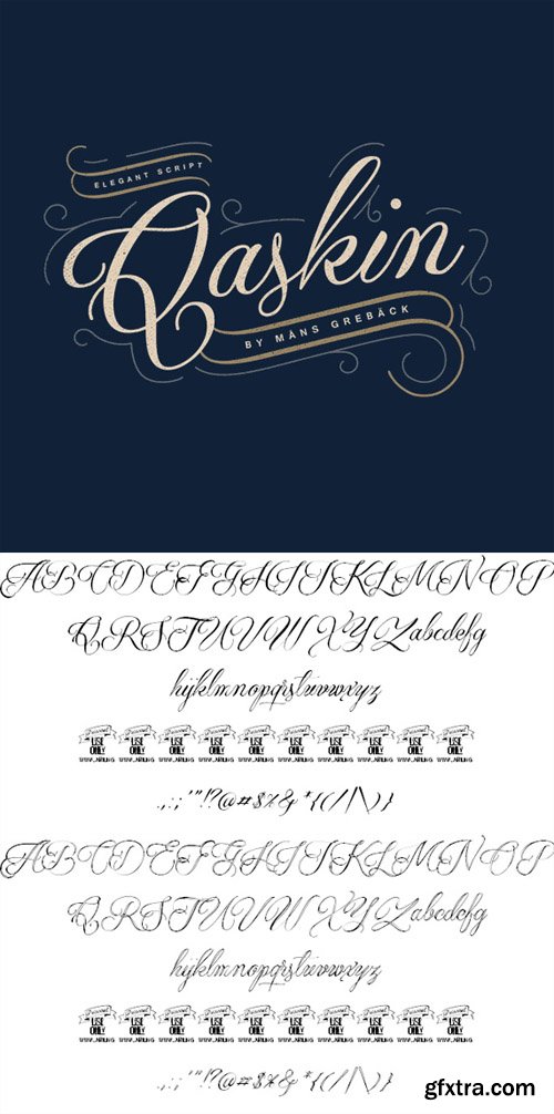 Qaskin Black and White Font
