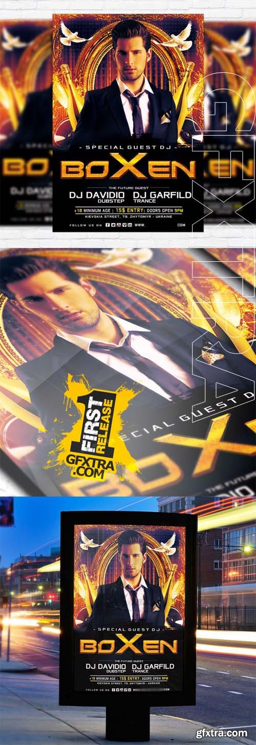 Special Guest DJ Boxen - Flyer Template
