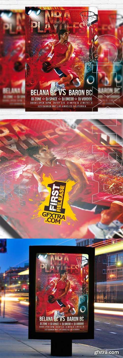 Nba Playoffs - Flyer Template