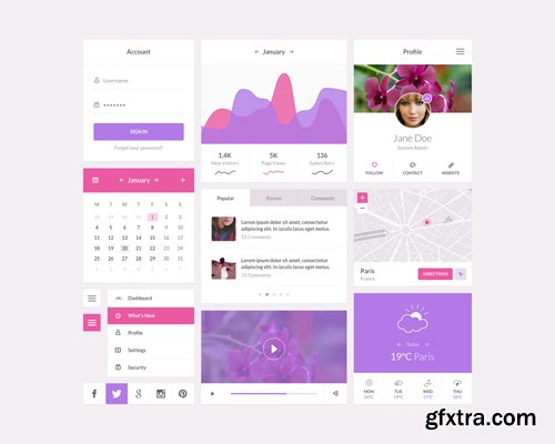 Orchid - Flat UI Kit