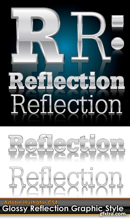 GraphicRiver - Glossy Reflection Illustrator Graphic Style