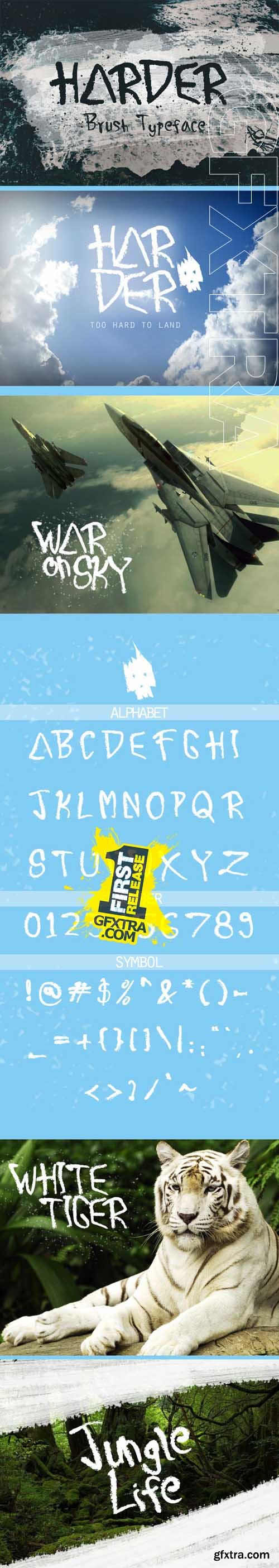 GR - Harder Brush Typeface 11579244