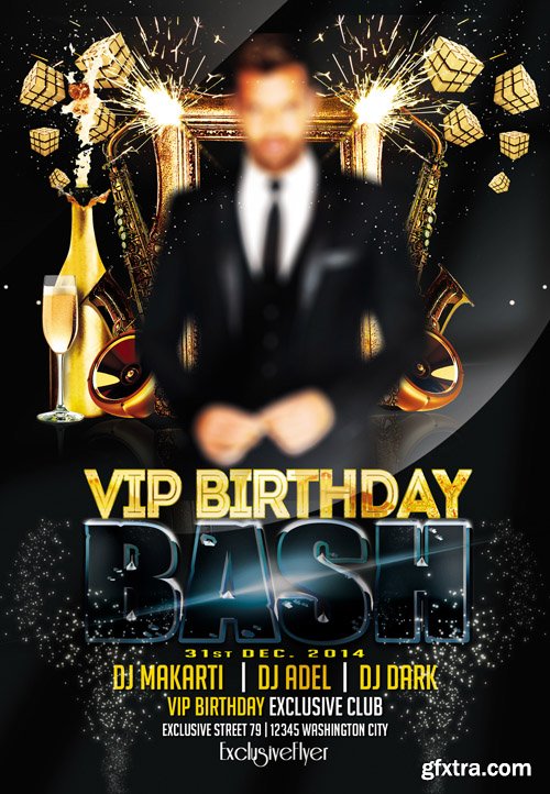Vip Birthday Bash - Flyer Template