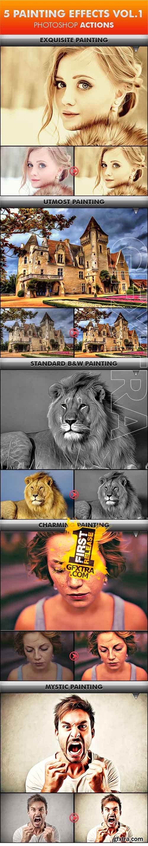 GR - 5 Painting Effects Vol.1 Photoshop Actions 11967327