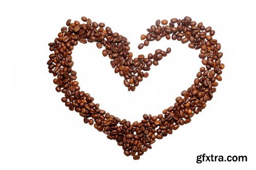 Heart of the coffee beans