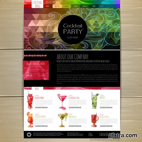 Collection of vector web design elements picture background business infographics #2-25 Eps