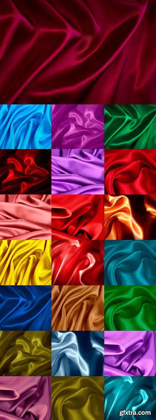 A pattern of the colorful silky material