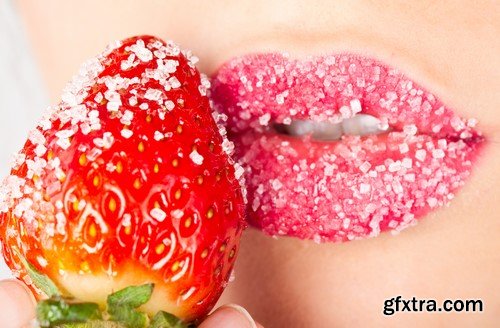 Strawberry in sugar
