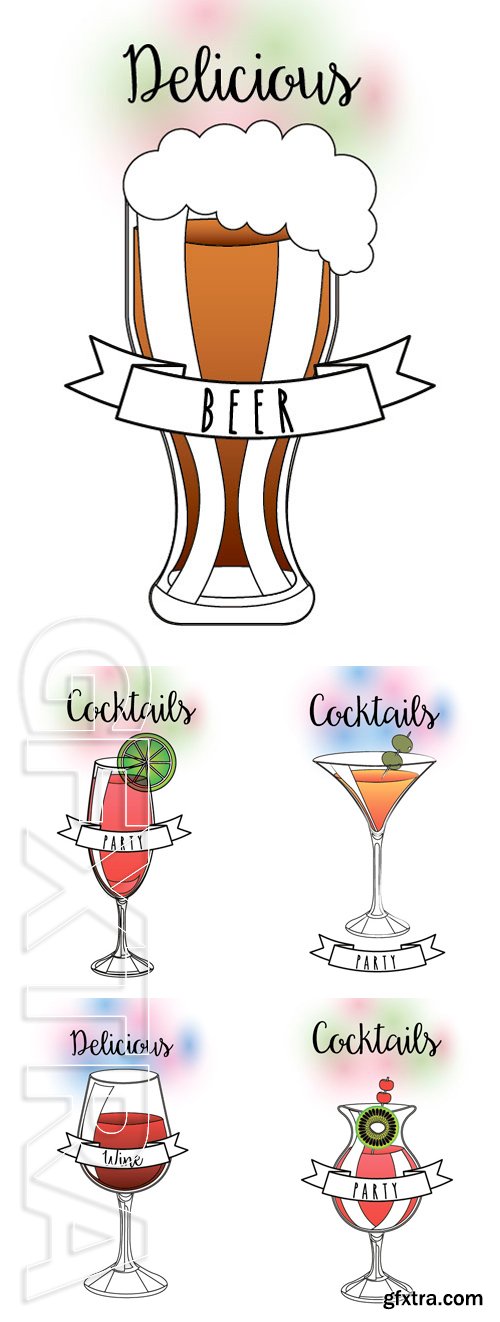 Stock Vectors - Delicious drink design, vector illustration graphic