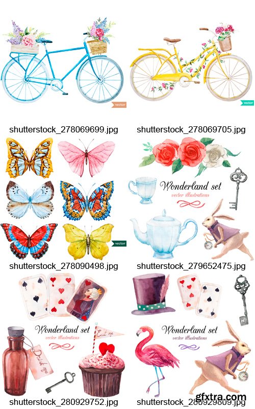 Amazing SS - Watercolor Design Elements, 25xEPS