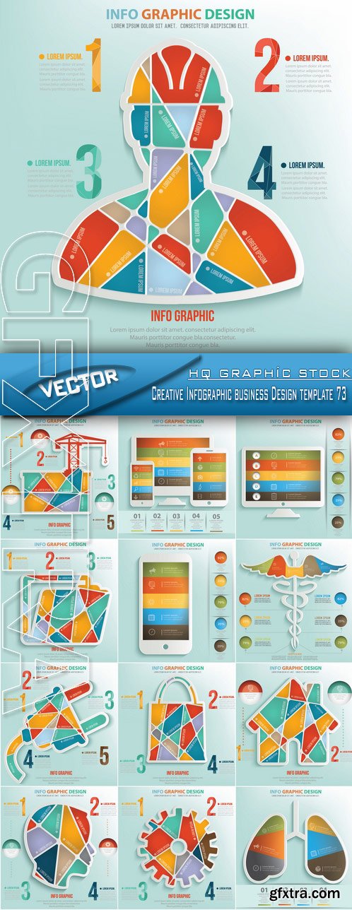 Stock Vector - Creative Infographic business Design template 73