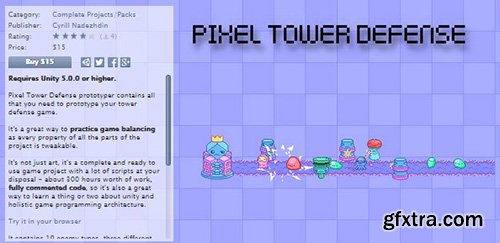 Unity3D - Pixel Tower Defense Prototyper v1.0.1