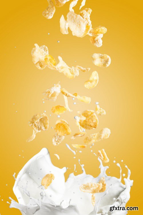 Corn Flakes with Milk - 6 UHQ JPEG