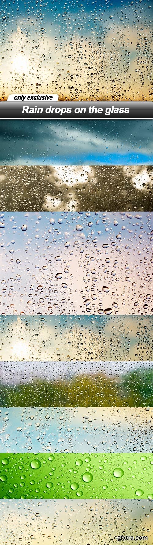 Rain drops on the glass - 8 UHQ JPEG