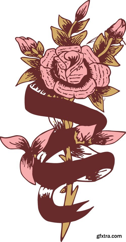 Tattoo element vector 2, &nbsp;15 x EPS