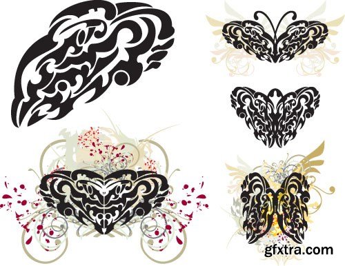 Tattoo element vector 2, &nbsp;15 x EPS