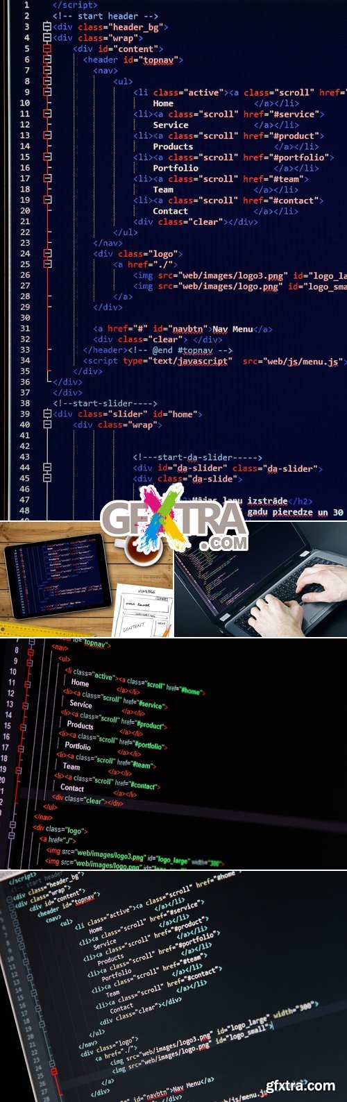 Stock Photo - Programming Code Backgrounds 2