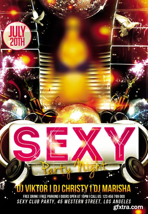 Sexy Party Night Club and Paty Flyer Template