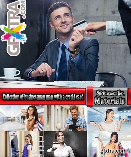 Collection of businessman man with a credit card buying shopping 25 HQ Jpeg