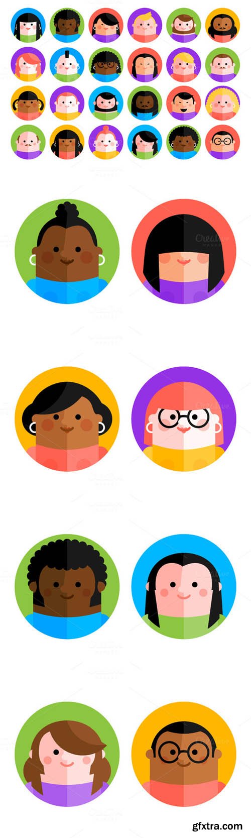 168 Cool male and female avatars