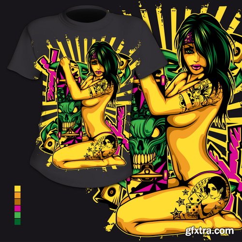 T-Shirt Design #4, 25xEPS