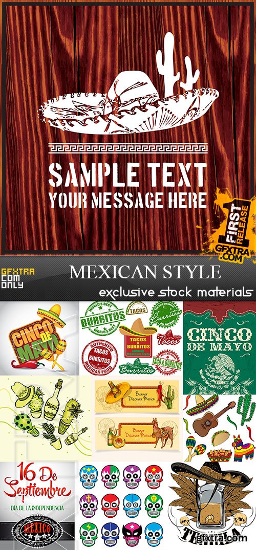 Mexican Style, 25xEPS Mexican Style, 25xEPS