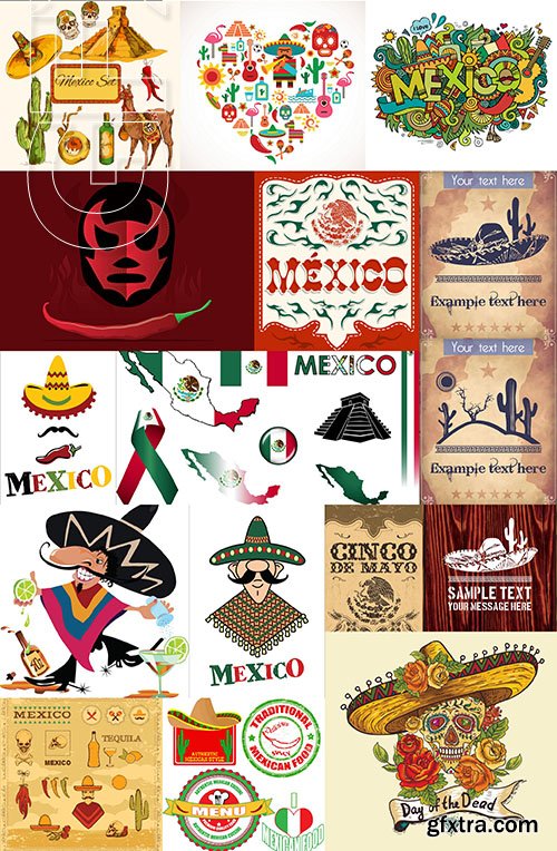 Mexican Style, 25xEPS Mexican Style, 25xEPS