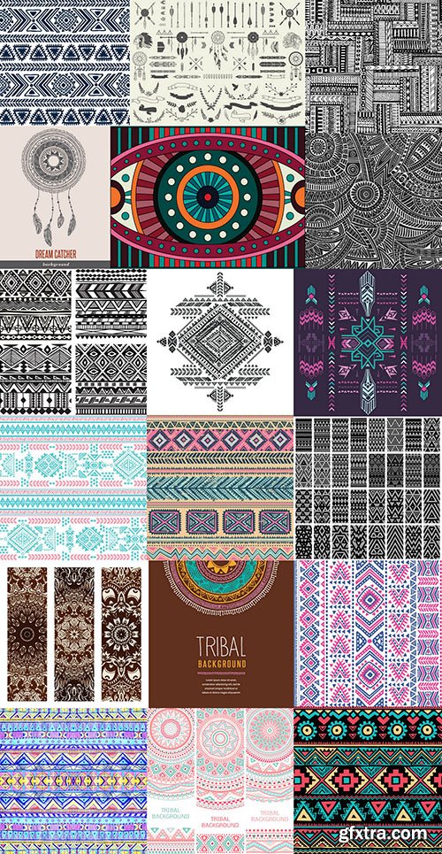 Tribal &amp; Ethnic Ornaments, 25xEPS