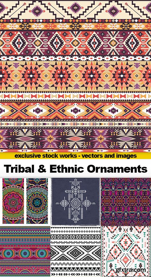 Tribal &amp; Ethnic Ornaments, 25xEPS