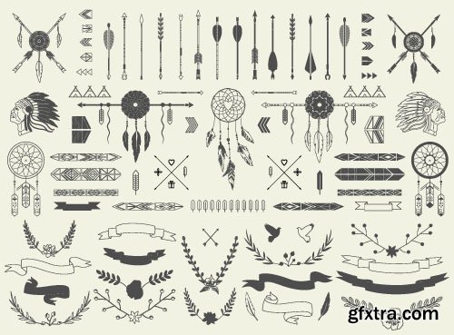 Tribal &amp; Ethnic Ornaments, 25xEPS