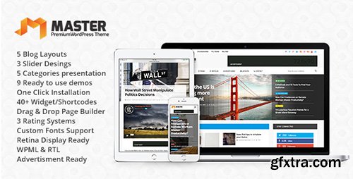 ThemeForest - Master v1.0.1 - Premium Blog & Magazine WordPress Theme - 11754325