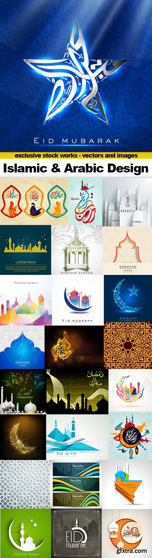 Islamic &amp; Arabic Design - 25x EPS