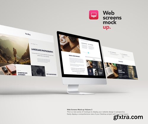 Web Screens Mock Up Vol 2