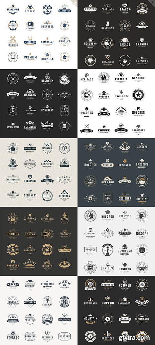 CM 160 Vintage logotypes and badges 324566 CM 160 Vintage logotypes and badges 324566