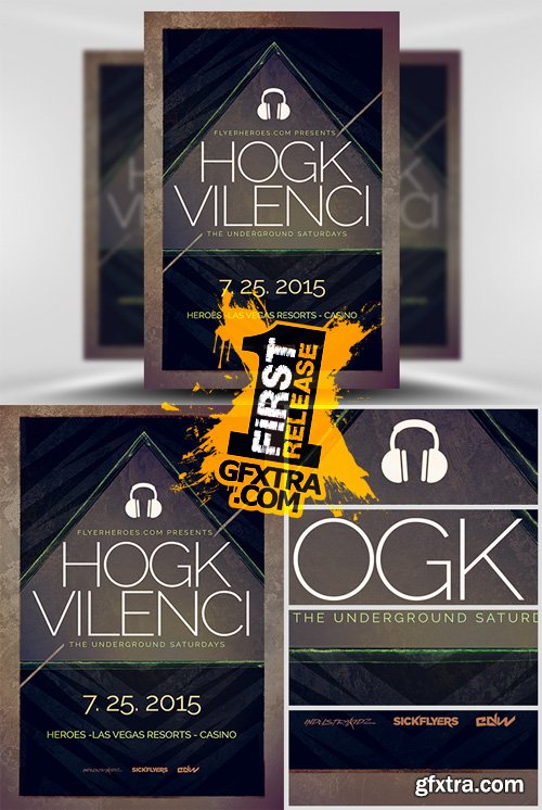 Underground House Flyer Template