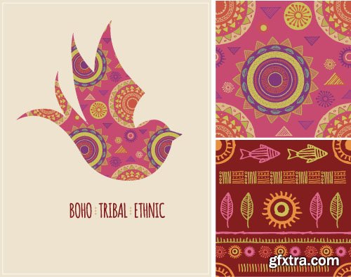 Tribal &amp; Ethnic Ornaments 2 - 25x EPS
