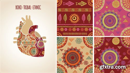 Tribal &amp; Ethnic Ornaments 2 - 25x EPS