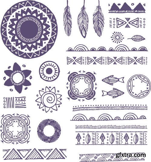 Tribal &amp; Ethnic Ornaments 2 - 25x EPS