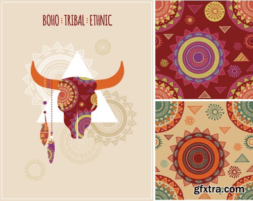 Tribal &amp; Ethnic Ornaments 2 - 25x EPS