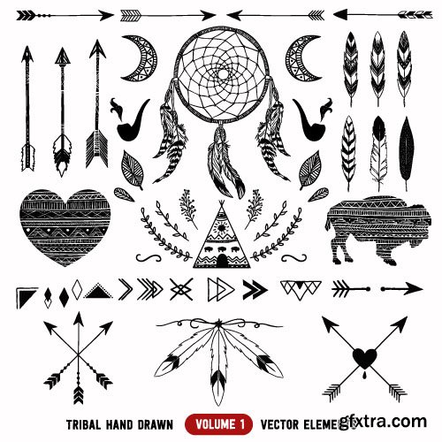 Tribal &amp; Ethnic Ornaments 2 - 25x EPS