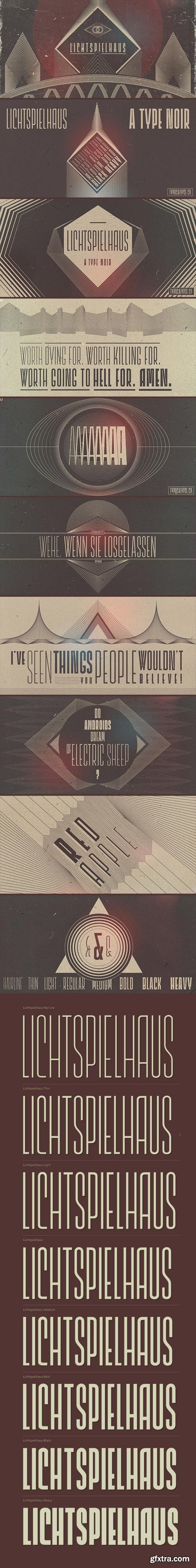 Lichtspielhaus - Ultra Condensed Letters 8xOTF