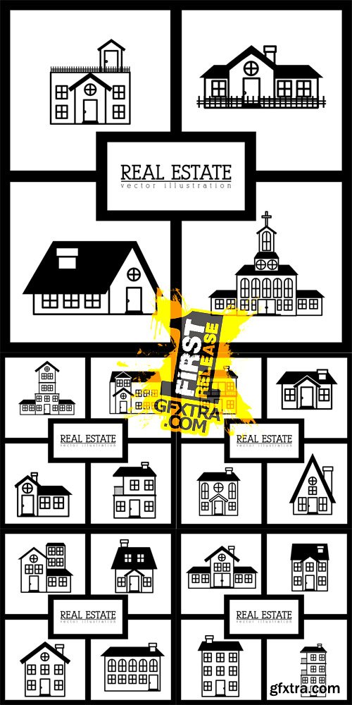 Real Estate Design Vector Set