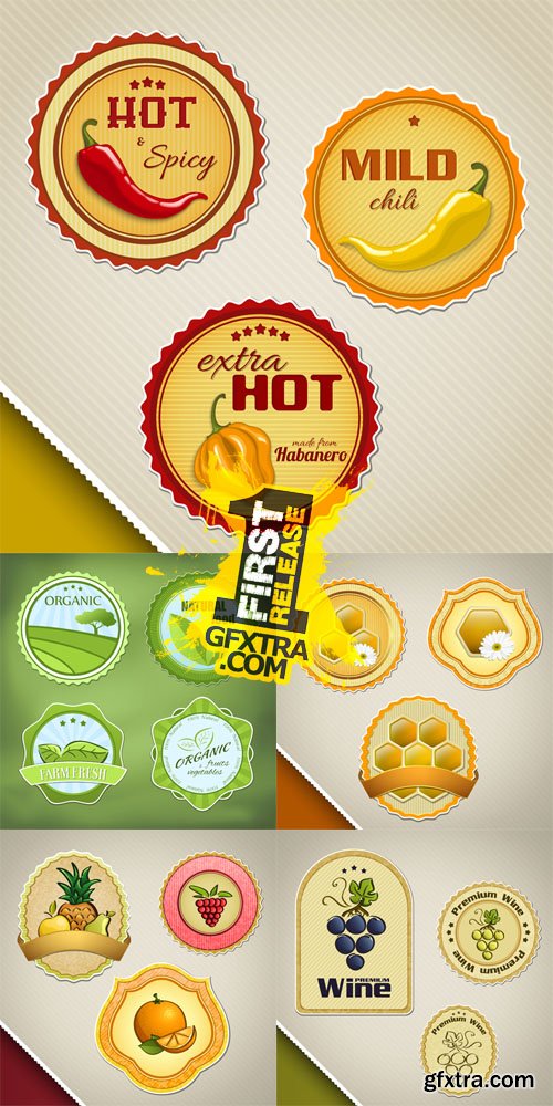 Product Labels Vector Set