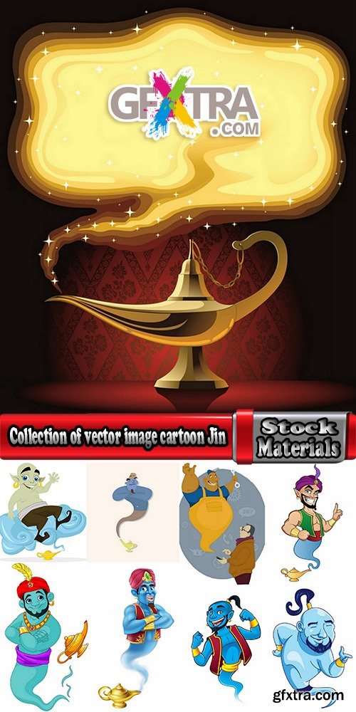 Collection of vector image cartoon Jin sorcerer magician 25 EPS Collection of vector image cartoon Jin sorcerer magician 25 EPS