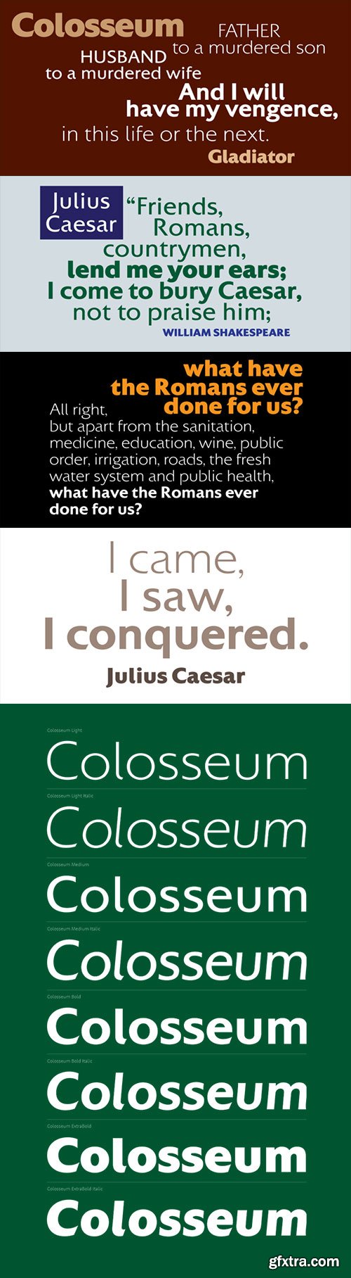 Colosseum - Works Well in Headlines 8xOTF $280 Colosseum - Works Well in Headlines 8xOTF $280