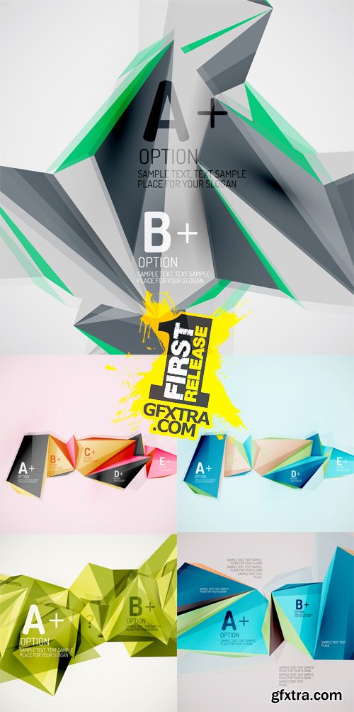 Geometric Shapes in the Air Vector Set