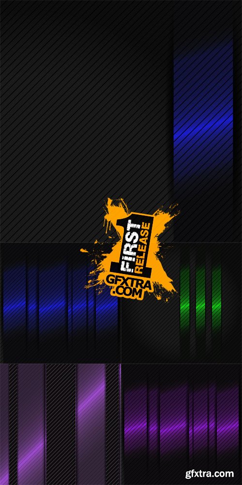 Colorful Metallic Background - Vector Illustrations